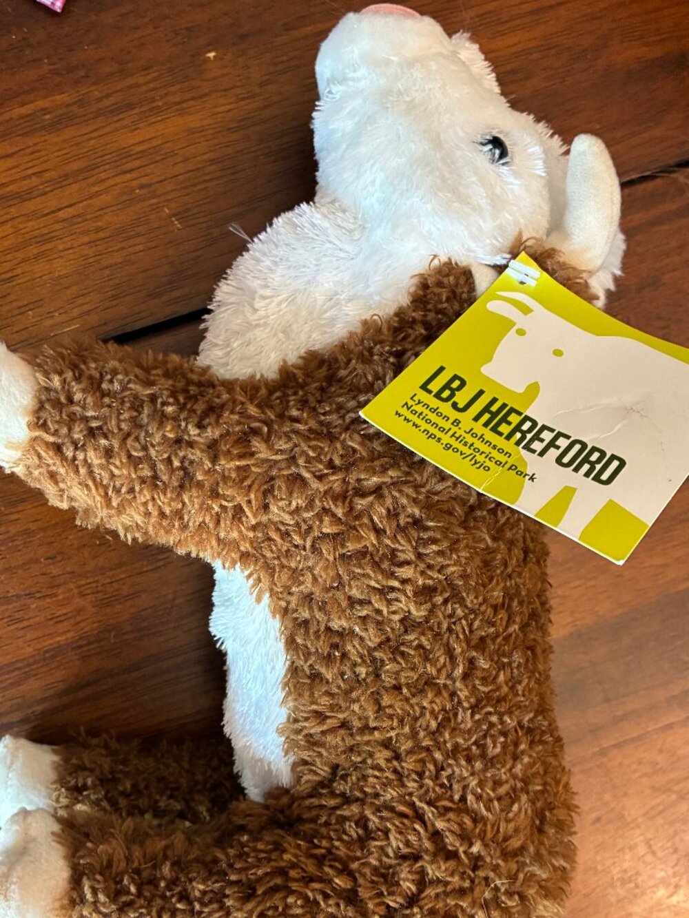 Wild Republic Hereford Bull Cow Plush  LBJ Hereford